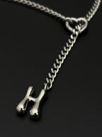 WILDCHOK - Initial Charm Slip Chain Choker