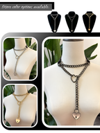 WILDCHOK - Lock & Key Leather Choker Collar