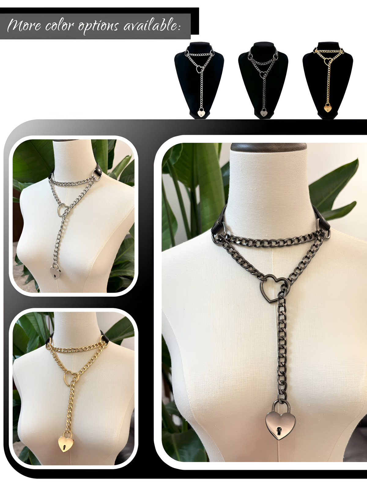 WILDCHOK - Lock & Key Leather Choker Collar