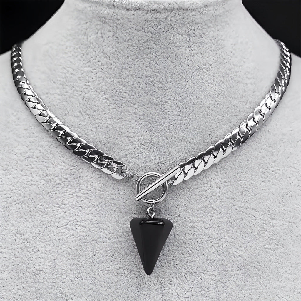 WILDCHOK -  Cone Pendant Choker