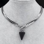 WILDCHOK -  Cone Pendant Choker
