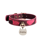 WILDCHOK Thermochromic Sakura Embossed Choker | Detachable Cat‑Shaped Engravable Charm