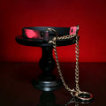 WILDCHOK Thermochromic Color‑Changing PU Choker with Double Chain O‑Ring Detail