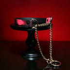 WILDCHOK Thermochromic Color‑Changing PU Choker with Double Chain O‑Ring Detail