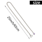 WILDCHOK - Gemstone Charm Slip Chain Choker