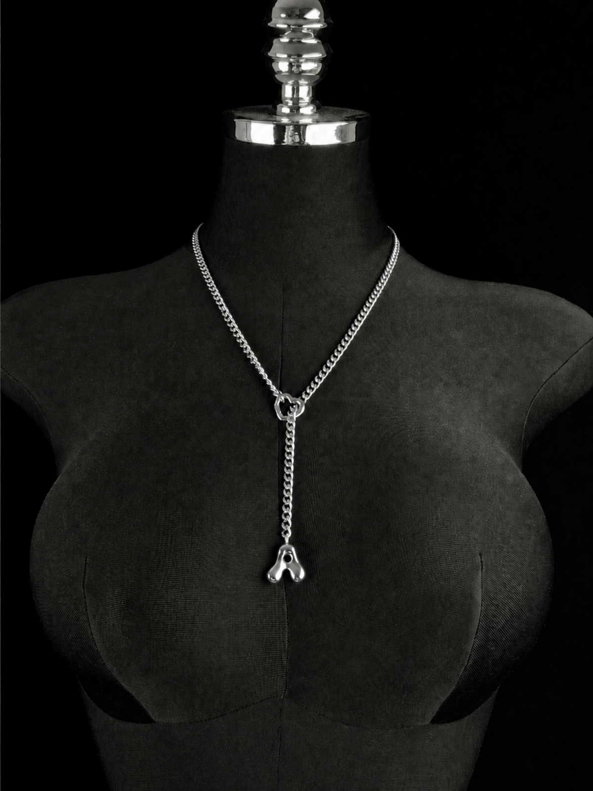 WILDCHOK - Initial Charm Slip Chain Choker