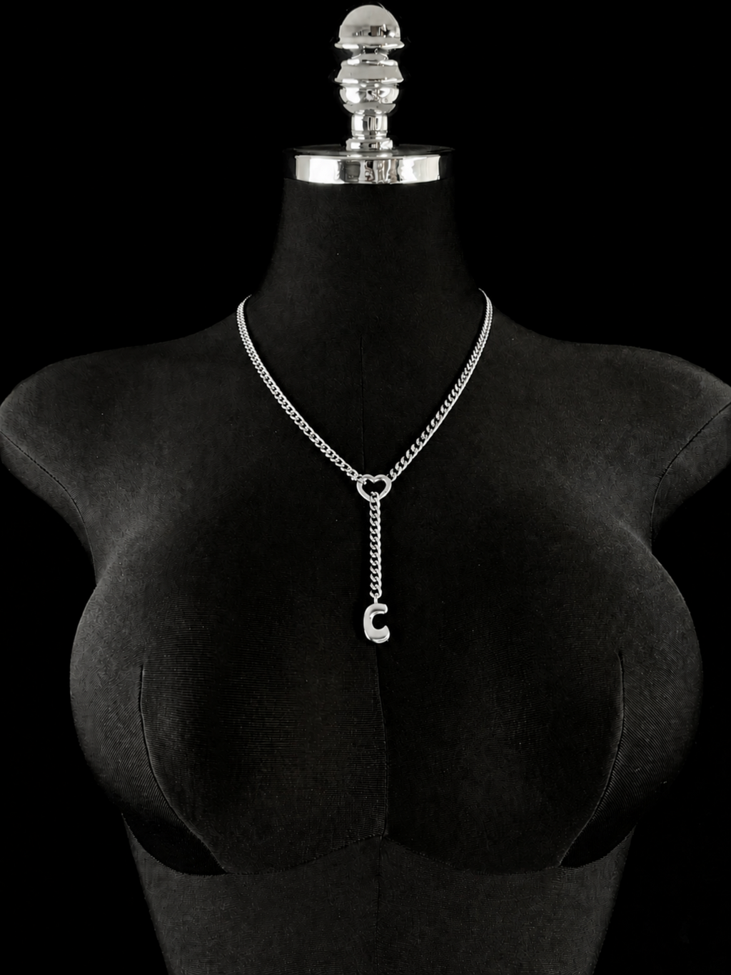 WILDCHOK - Initial Charm Slip Chain Choker