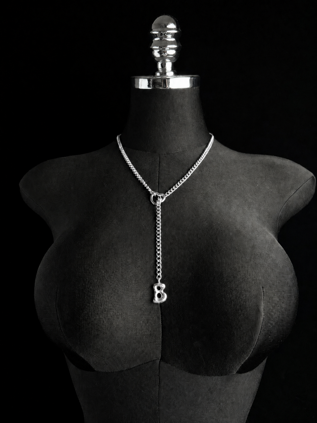 WILDCHOK - Initial Charm Slip Chain Choker