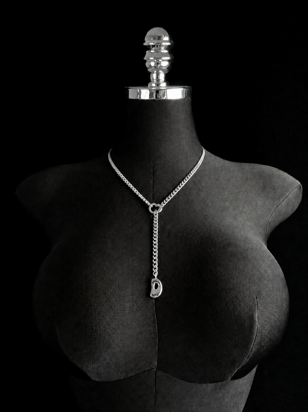 WILDCHOK - Initial Charm Slip Chain Choker