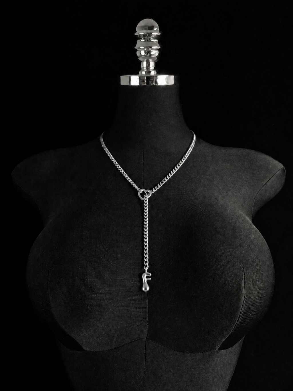 WILDCHOK - Initial Charm Slip Chain Choker