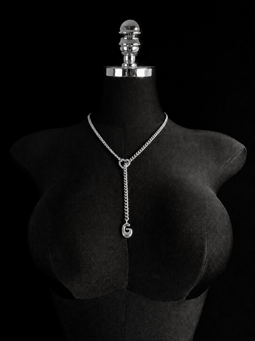 WILDCHOK - Initial Charm Slip Chain Choker