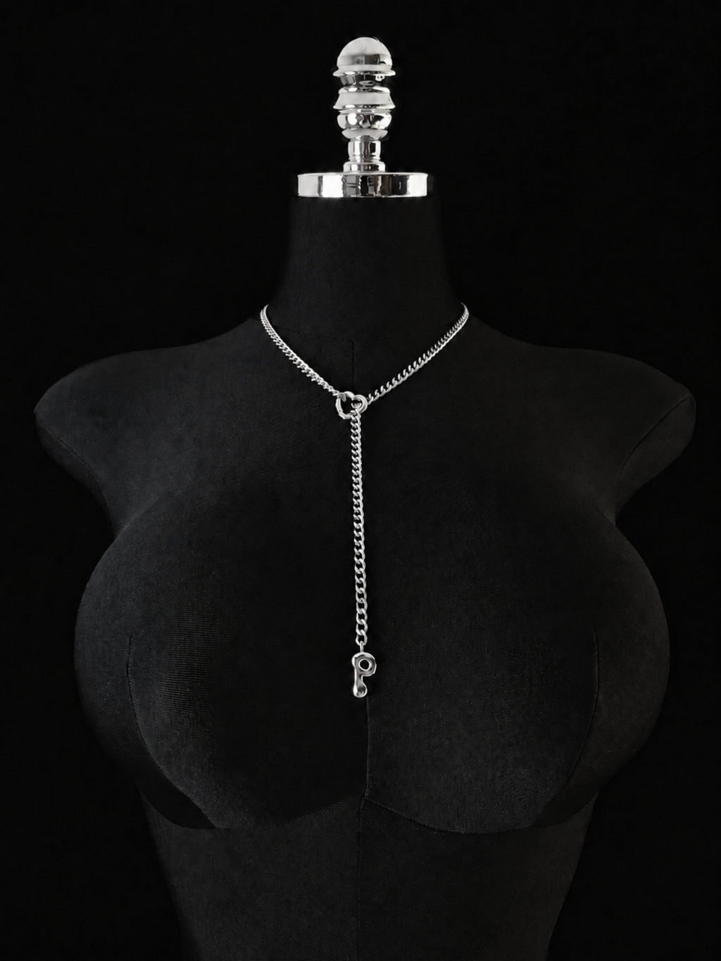 WILDCHOK - Initial Charm Slip Chain Choker