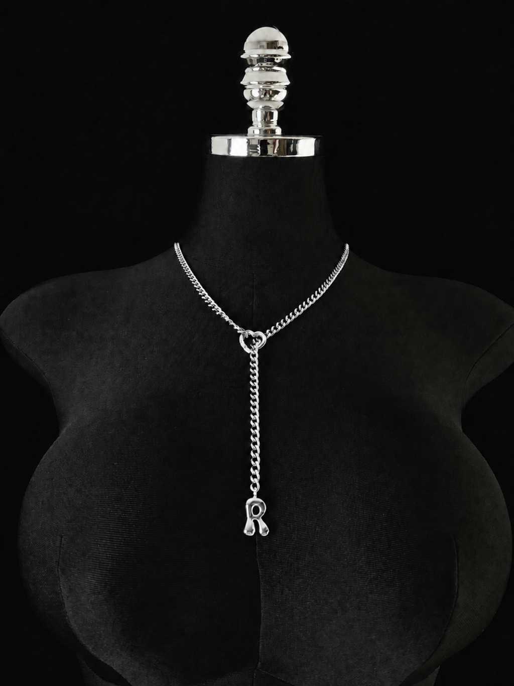 WILDCHOK - Initial Charm Slip Chain Choker