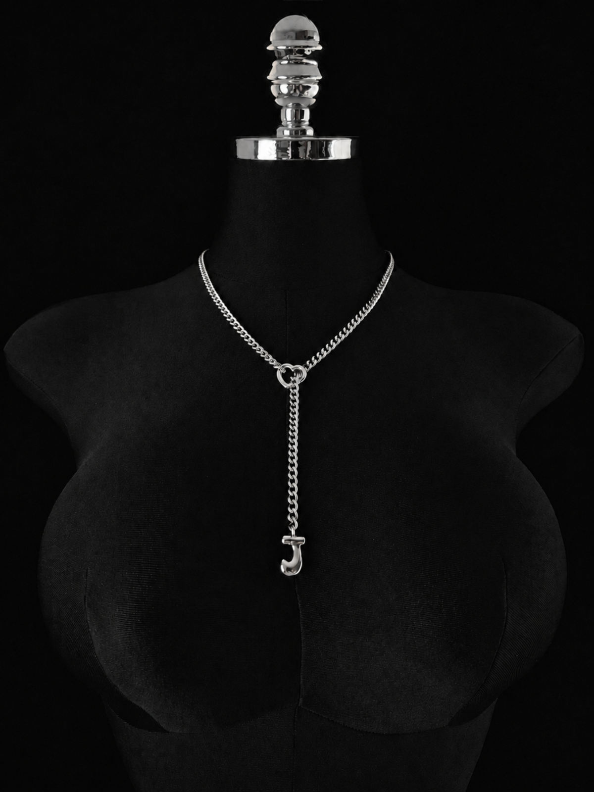 WILDCHOK - Initial Charm Slip Chain Choker