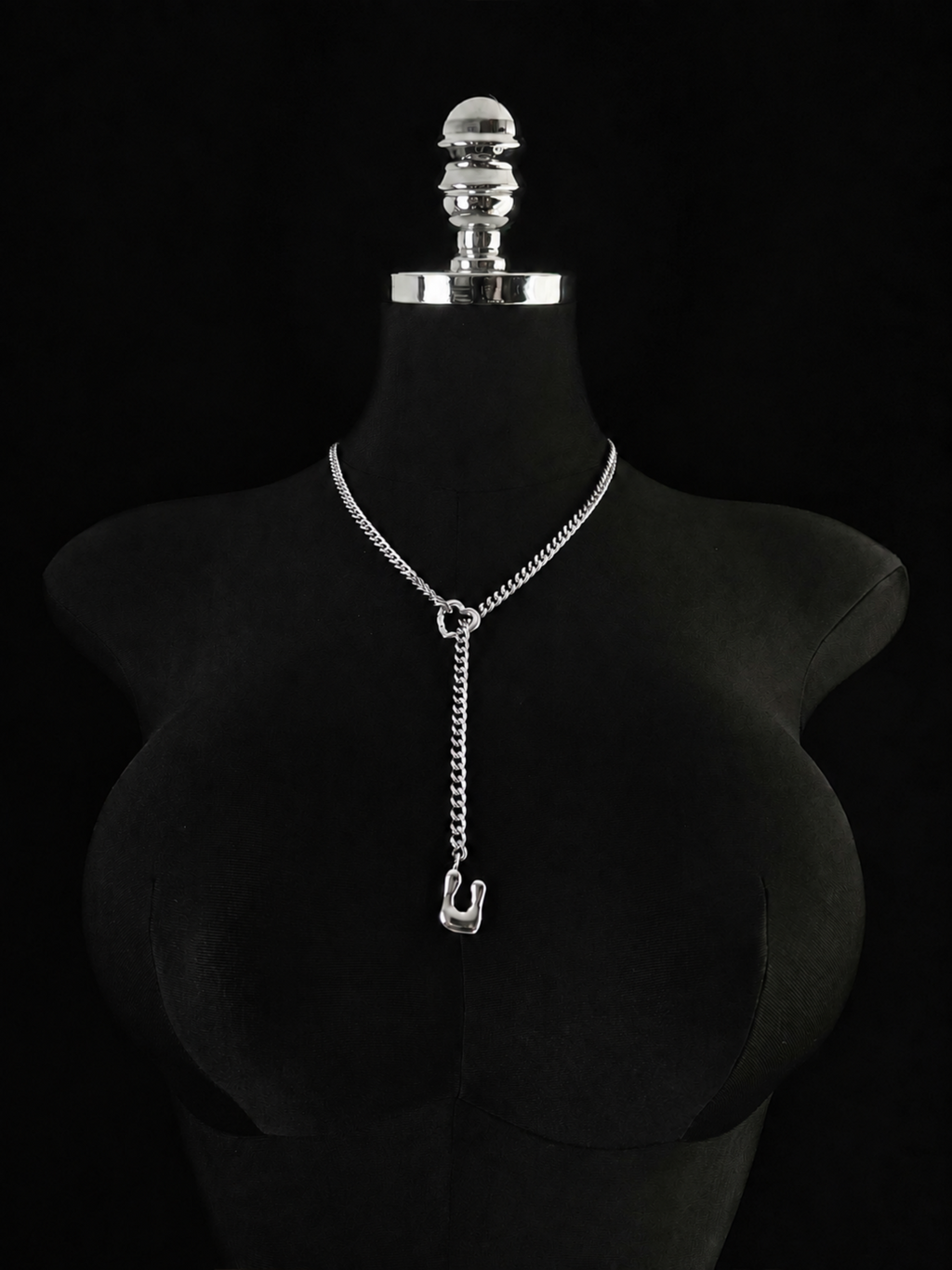 WILDCHOK - Initial Charm Slip Chain Choker