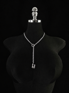 WILDCHOK - Initial Charm Slip Chain Choker