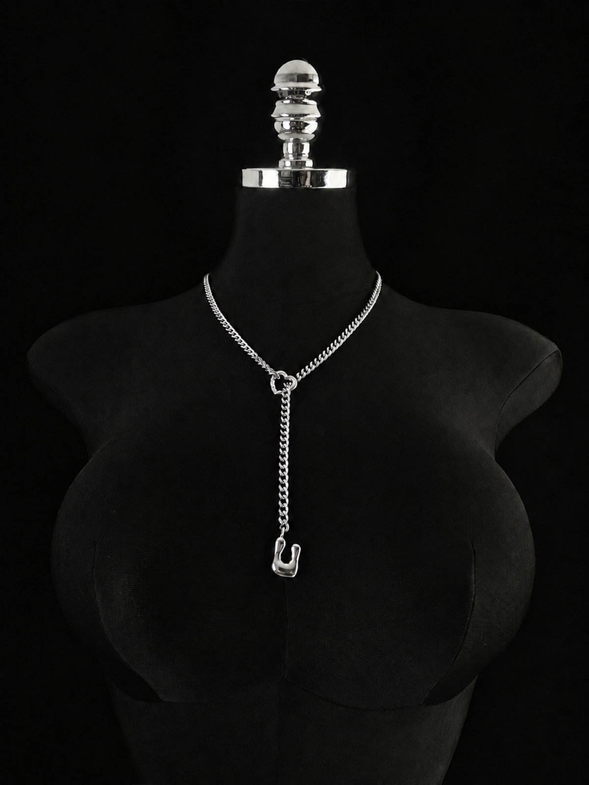 WILDCHOK - Initial Charm Slip Chain Choker