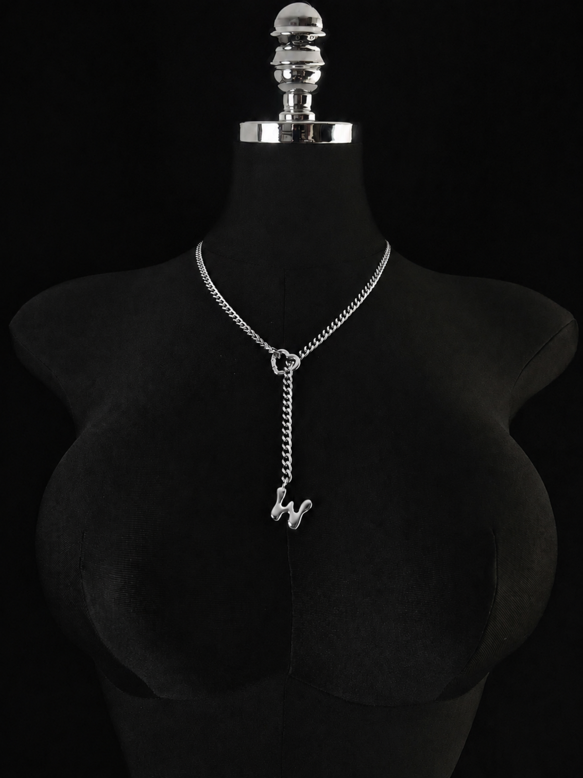 WILDCHOK - Initial Charm Slip Chain Choker