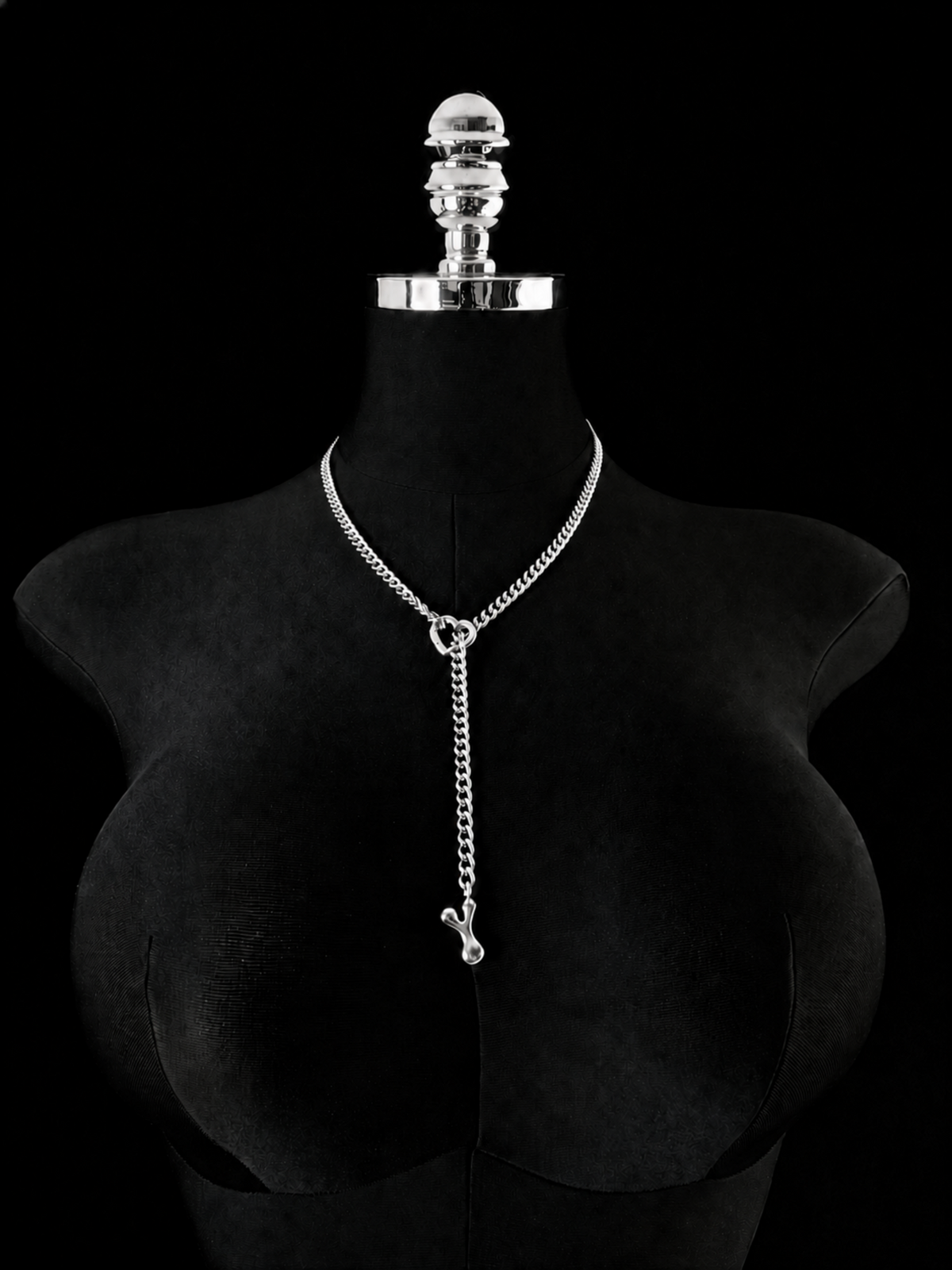 WILDCHOK - Initial Charm Slip Chain Choker