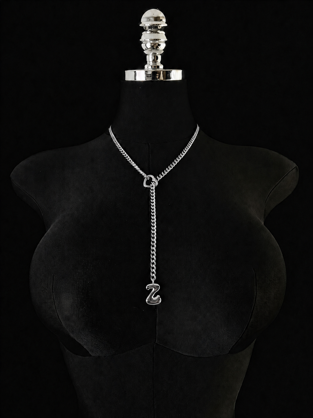 WILDCHOK - Initial Charm Slip Chain Choker