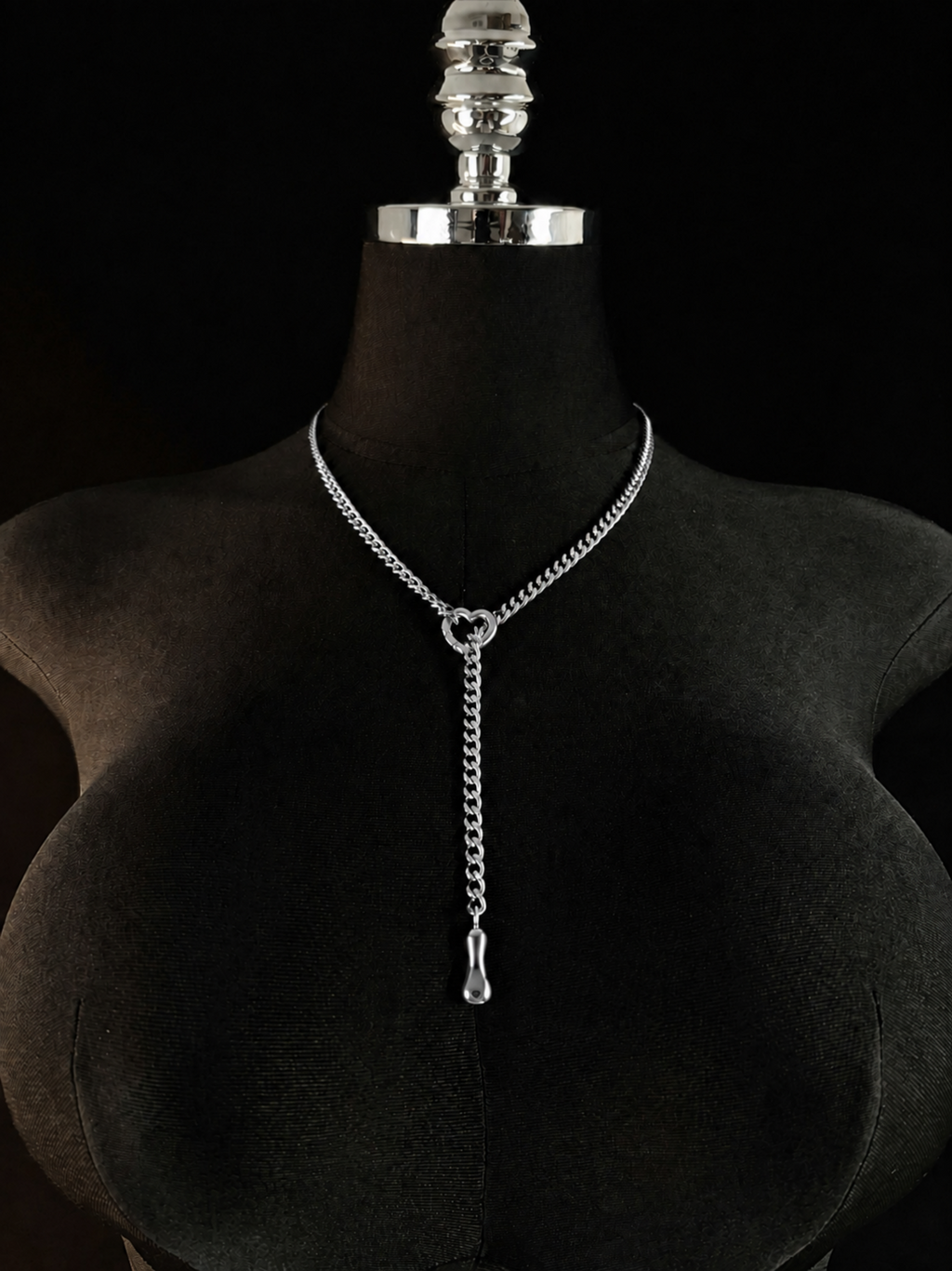 WILDCHOK - Initial Charm Slip Chain Choker