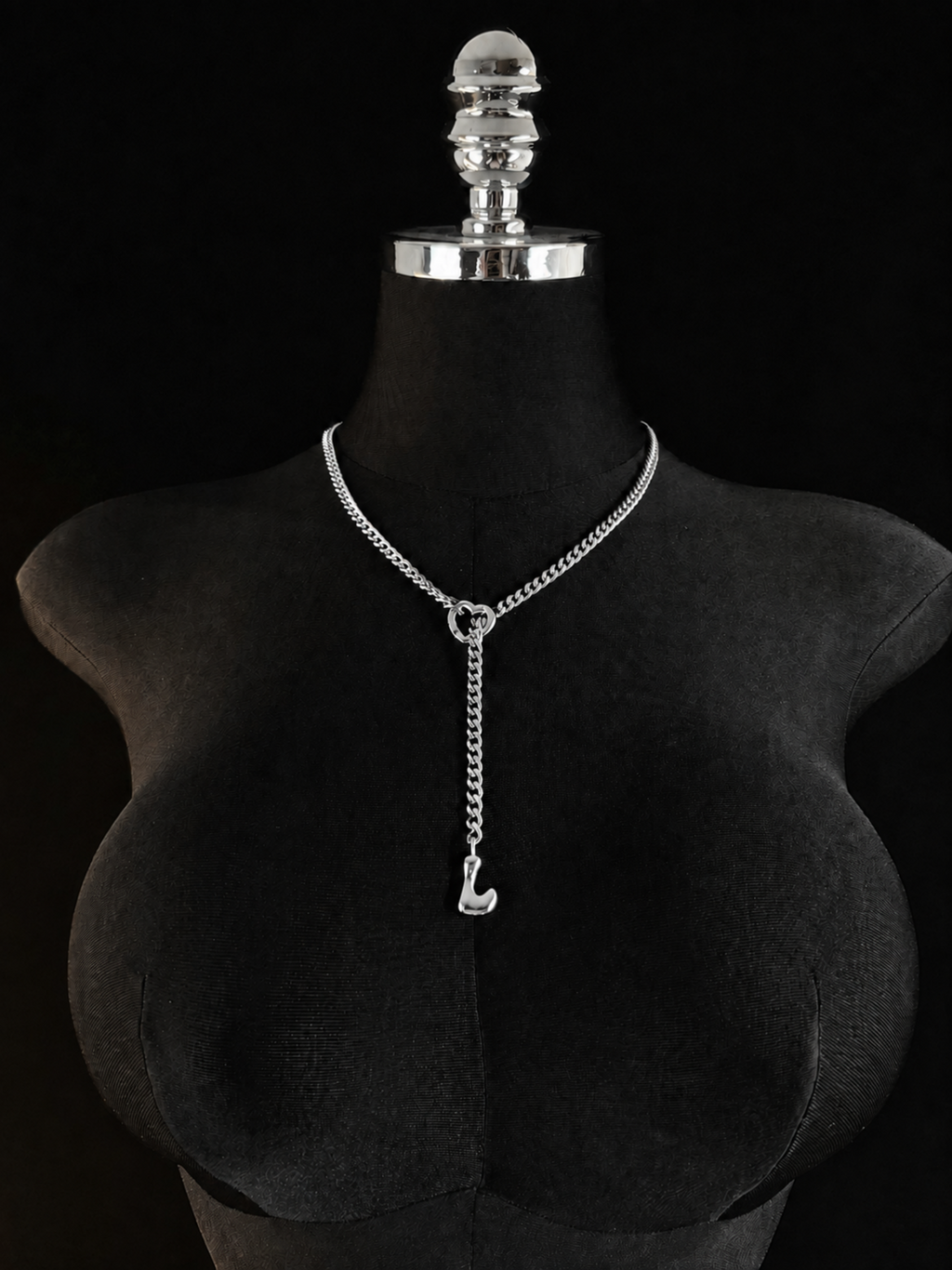 WILDCHOK - Initial Charm Slip Chain Choker