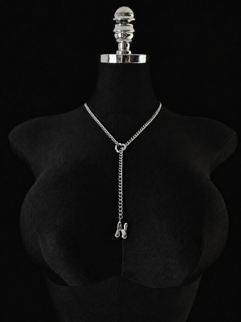 WILDCHOK - Initial Charm Slip Chain Choker