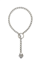 WILDCHOK - Crystal Lock & Key Slip Chain