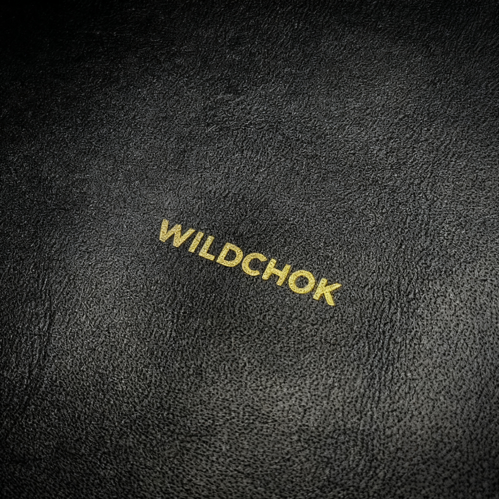 WILD CHOK PU Leather Choker with Metal Chain & Ring - Black White Edgy Daily Party Fashion Accessory