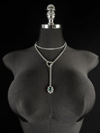 WILDCHOK - Gemstone Charm Loop Choker