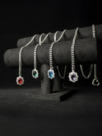 WILDCHOK - Gemstone Charm Loop Choker