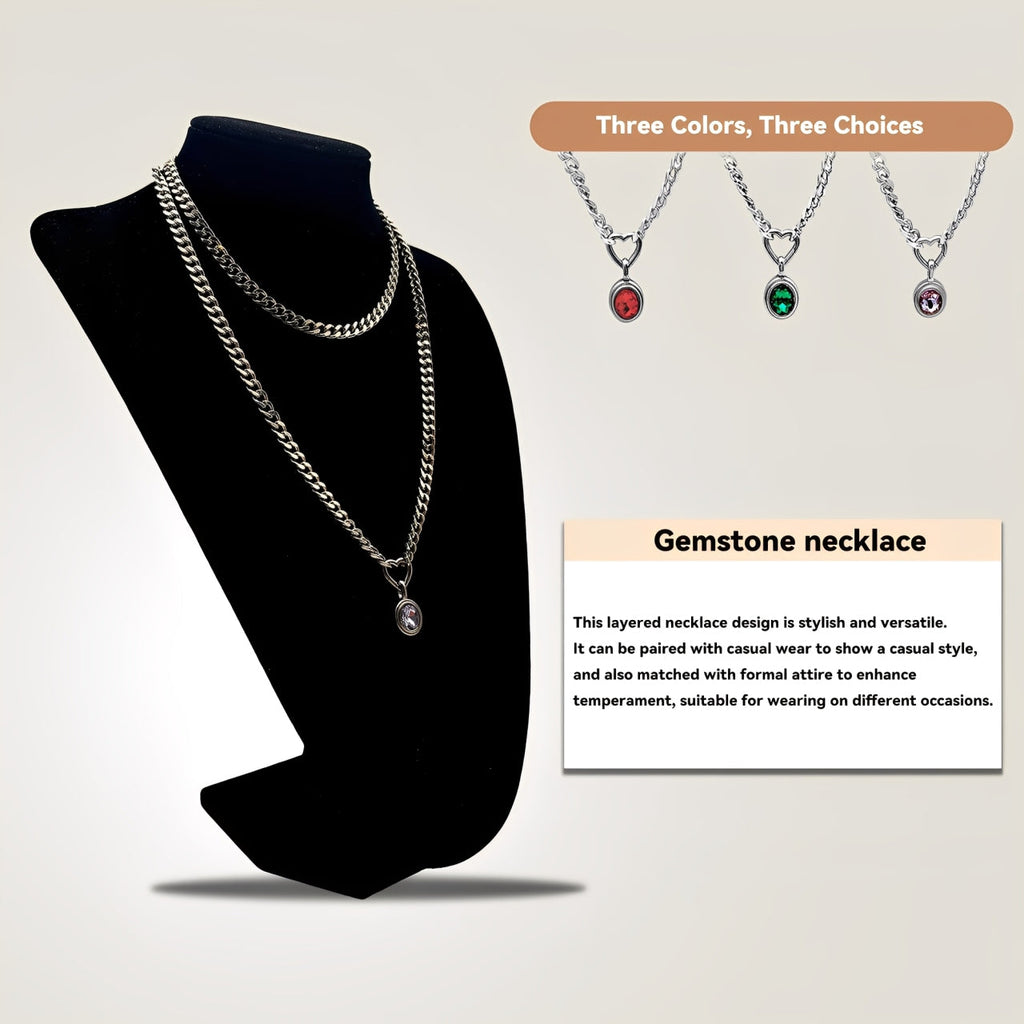 WILDCHOK - Crystal Charm Loop Choker